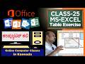 MS Excel ಬಳಸಿ Table Create ಮಾಡುವುದು ಹಾಗೂ ಸರಳ Formula ಗಳನ್ನು ಹಾಕುವುದು | ಕಂಪ್ಯೂಟರ್ ಕಲಿ-25 | CK-25