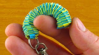 Как сделать Брелок своими руками из бумаги! How to make a paper Slinky Keychain. Оригами Как сделать Брелок своими руками из бумаги! How to make a paper Slinky Keychain. Оригами