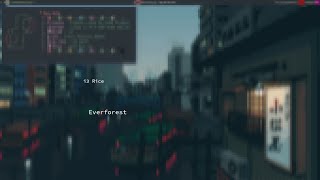 Everforest i3 Rice - Showcase screenshot 1