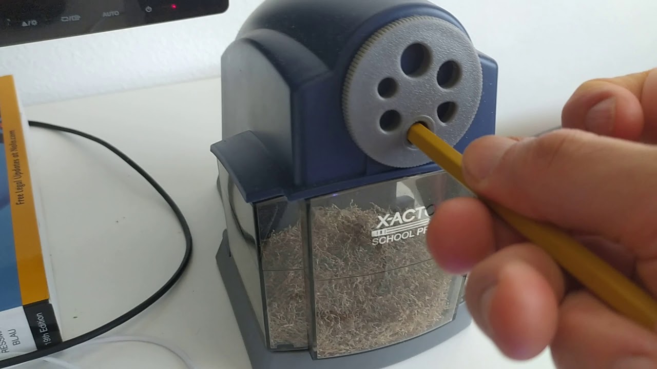 How To Use An Electric Pencil Sharpener-Full Tutorial 