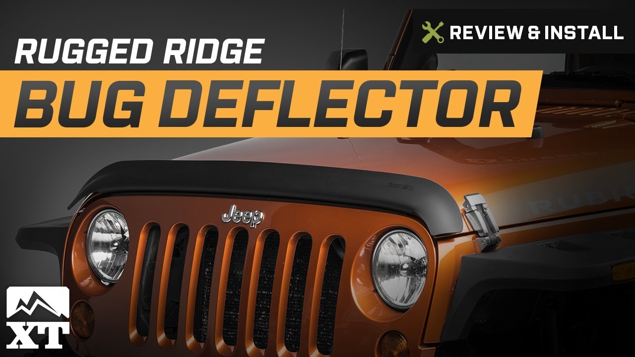 Rugged Ridge Jeep Wrangler Bug Deflector Matte Black  (07-18 Jeep  Wrangler JK)