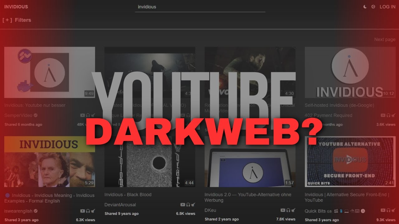 YOUTUBE VERSI DARKWEB?! - YouTube