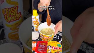 Proof America is living in 2050… #food #eating #mukbang