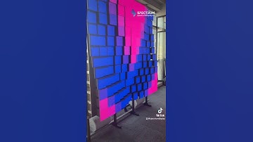 Nice beats uh! With the 3D LED Kinetic Screen | Spectrum Display #kineticscreen #spectrumdisplay