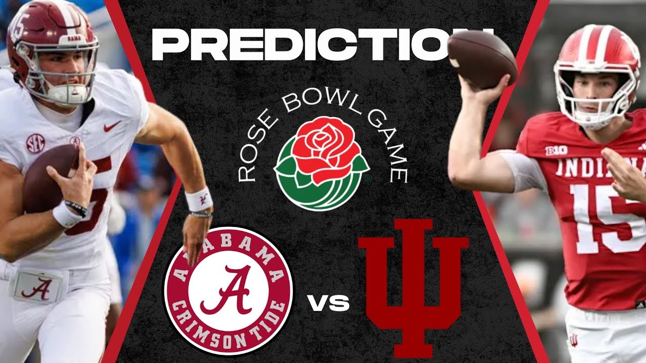 2025 Alabama vs Indiana College Football Playoff Prediction | Rose Bowl ...