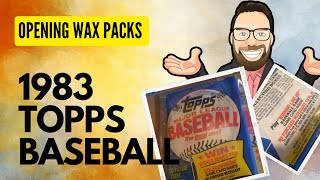 Unboxing 1983 Baseball Card Pack: Did We Just Find Two Hall of Famers?!?!