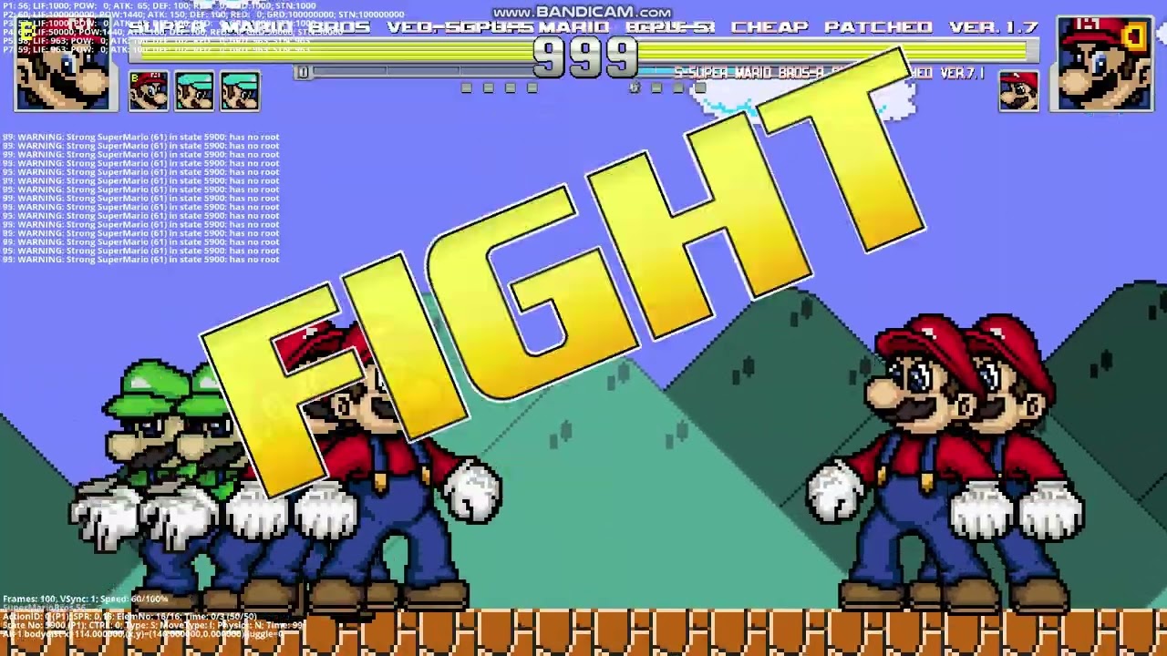 super mario bros ver 1.2(x2) and 63(x2) VS D-super mario ver 1.4 and S-super mario ver 7.1(11P)