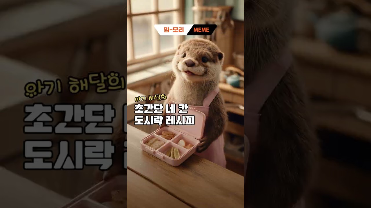⁣[밈-모리 7편] 귀여운 해달 요리 도전기 with QLC eSSD?(feat.구독 이벤트)