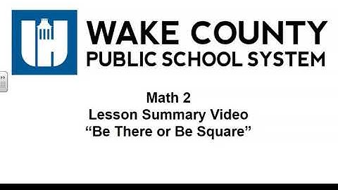Math 2 Unit 4 Lesson 5 Summary Video