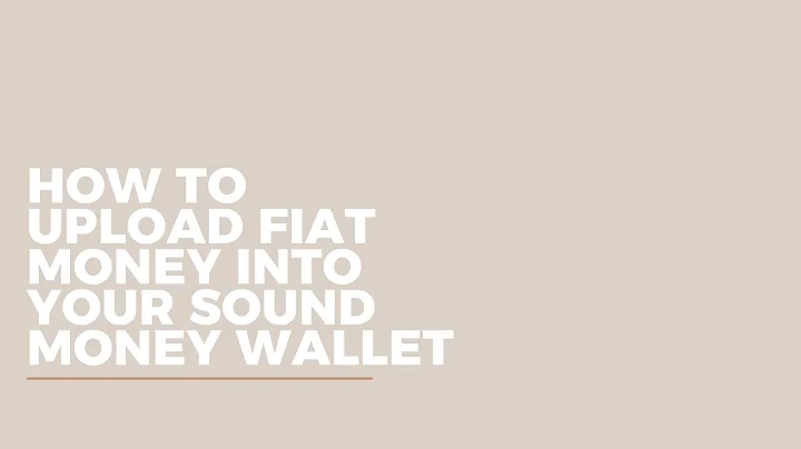 How to upload FIAT money into your 7k Sound Money Wallet through an Australian Bank.