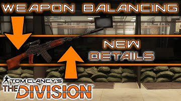 The Division Weapon Balancing Breakdown