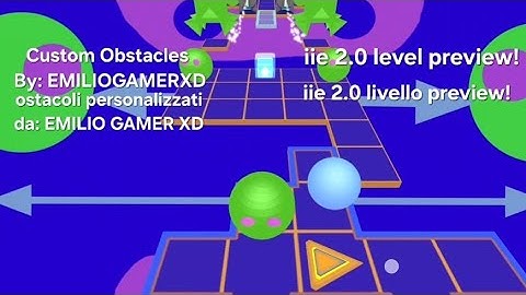 Rolling sky infinity innovation engine 2.0 custom obstacles level preview! #iie #preview #rollingsky