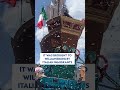 Over 100 men carry a 4-ton Giglio statue in Williamsburg