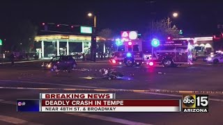 Tempe intersection shut down due to multi-car crash