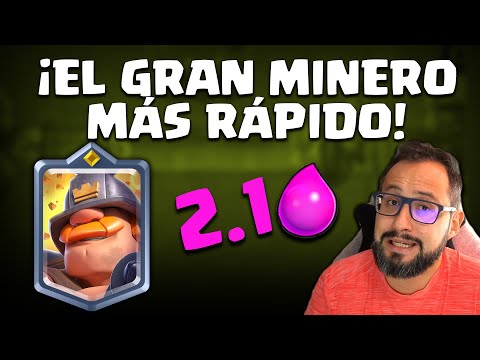 EL MAZO MÁS RÁPIDO DE GRAN MINERO, 2.1 ELIXIR! | Clash Royale