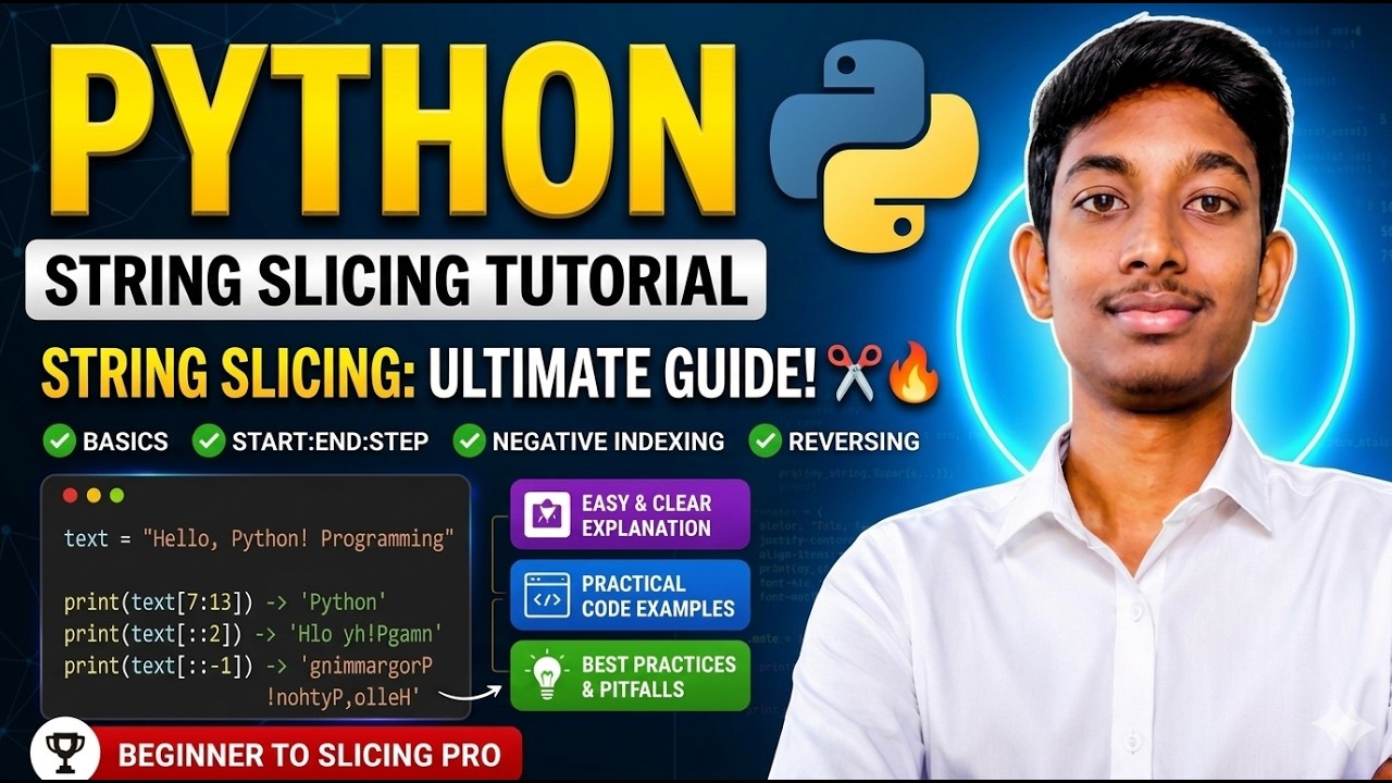 Python String Slicing Tutorial for Beginners | Easy Explanation with ...