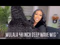 Best 40 inch deep wave wig ever 13x6 lace frontal loose deep wave wig aliexpress wulala hair curly