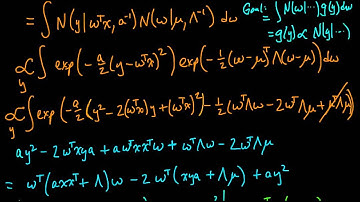 (ML 10.5) Predictive distribution for linear regression (part 2)