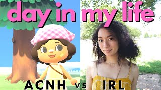 Day in My Life: ACNH vs IRL