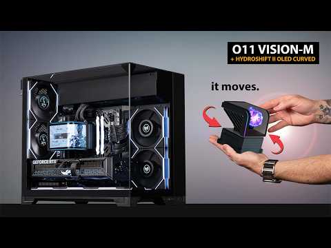 You've Never Seen a PC Cooler Like This... | Lian Li Hydroshift II OLED Curved + O11 VISION-M