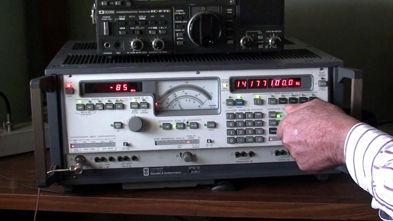 W&G SPM-19 test in ham bands -selective voltmeter-