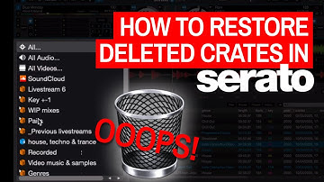 How To Restore Deleted Crates In Serato DJ Pro & Serato DJ Lite