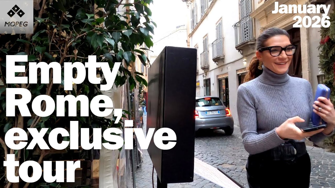 Roma d'Inverno: Atmosfere di Vita Quotidiana tra i Vicoli del Centro | 4K 50fps