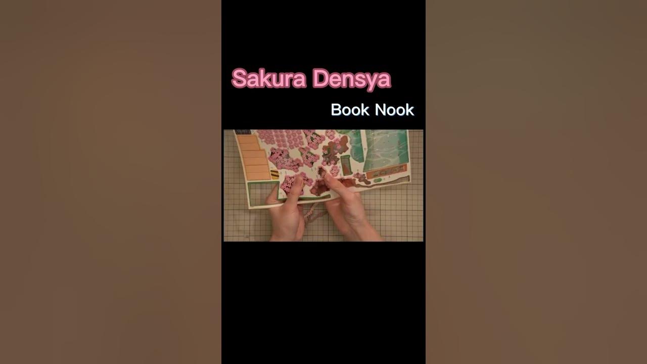 Rolife Sakura densya 3D book nook#Shorts 