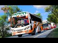 Euro Truck Simulator 2 Live - Crazy Bus Driving Convoy On Desi Roads | Controller Gameplay