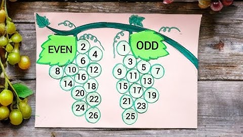 Odd Even Maths Project | Odd And Even Maths Chart | Odd Even Numbers #oddevennumbers