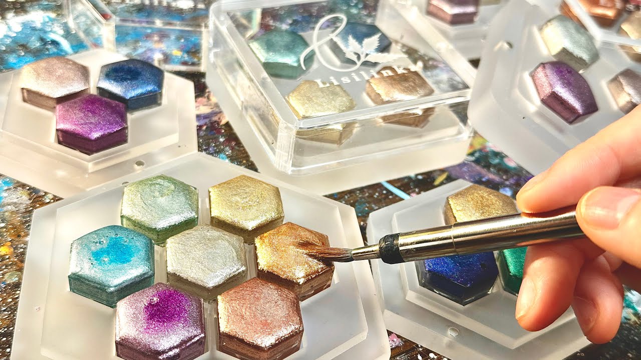 海外の「宝石のような高級絵の具」めっちゃ買った、満足💎。【Lisilinka】