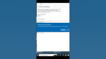 How to enable or disable remote desktop in windows10