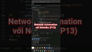 Network Automation với Netmiko (P13) #shorts