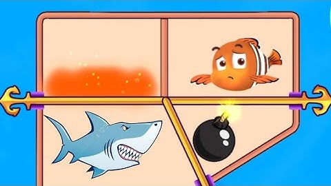 save the fish mobile game fish rescue game hard level 8752//pull the pin game