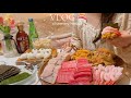 vlog 🍣 홈마카세 혼술 즐기고 🍽️ 야무지게 집밥 해먹는 일상 ( 참치, 단새우, 파김치 갈비찜, 떡볶이, 카레, 출근도시락, 튀김, 돈까스 )