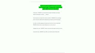 North Carolina DMV Drivers License Test Study Guide flashcards Questions with 100 Correct Solutions6