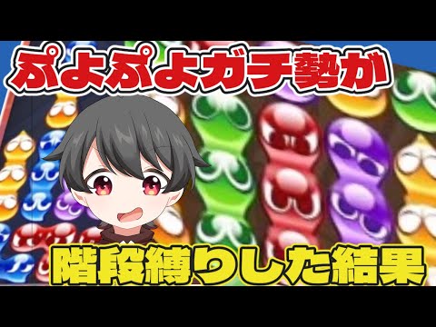 ぷよぷよガチ勢が潰しに弱いと言われている階段を使ったら想像