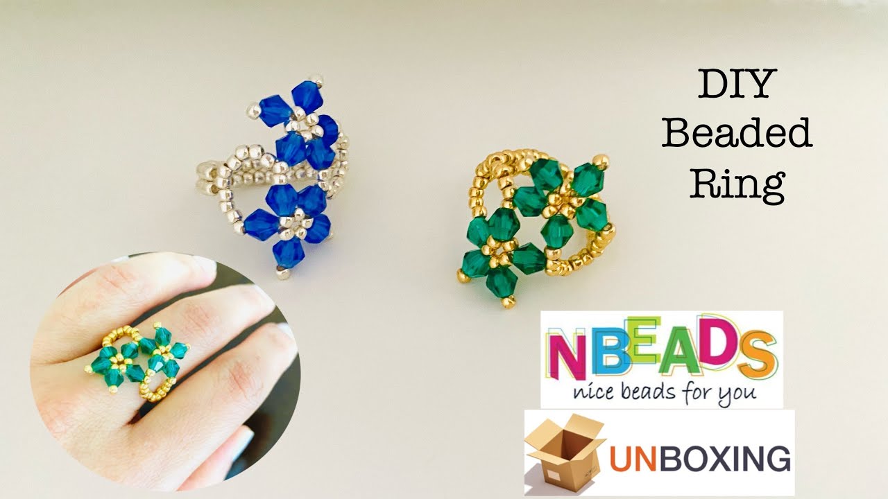 Beaded Ring || unboxing Nbeads || DIY beaded ring