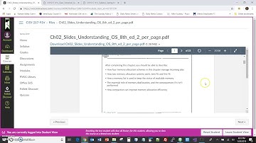 CISY 217 Overview for Canvas Users Spring 2019