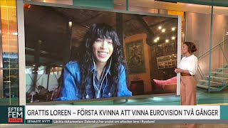 Loreen - Efter fem Interview (14.05.2023, TV4)