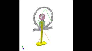 1222   Gear linear translating motion 2