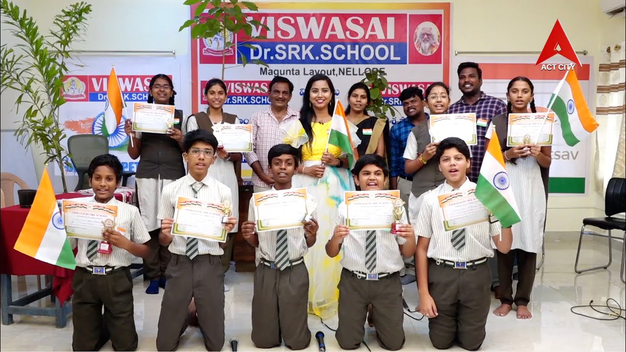 Independence Day Quiz Program // Viswasai's Dr. SRK School,Magunta Layout, Nellore,