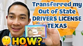 HOW TO TRANSFER OUT OF STATE DRIVERS LICENSE/ IN TEXAS 2021 / JHAMLI