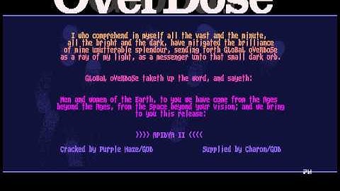 Global Overdose - Apidya (Team 17) - Amiga Cracktro