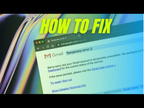 We’re Sorry, But Your Gmail Account Is Temporarily Unavailable | Try again | Fix
