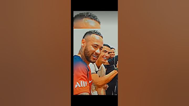 شوف نيمار كيف سعيد في لقاء رونالدو