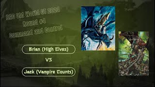 BAO Old World GT 2024 Round #4 Brian High Elves vs. Jack Vampire Counts