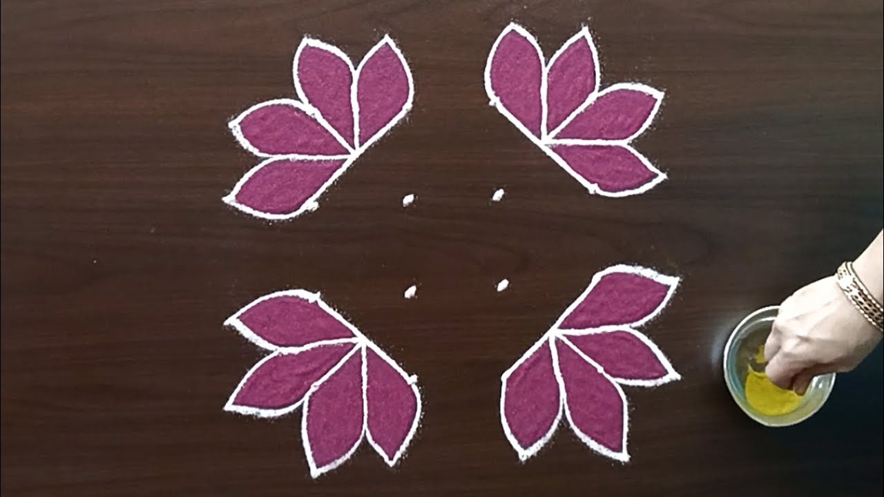 4x4 rangoli | festival muggulu | daily rangoli