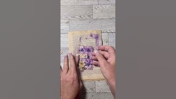 Mixed Media Altered playing Card #fdc2 #shorts #junkjournaling 🃏♠️♣️♥️