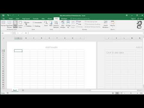 How to show or hide ruler in Excel